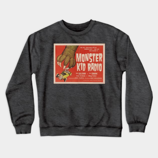 Giant Gila Monster Kid Radio Crewneck Sweatshirt by MonsterKidRadio